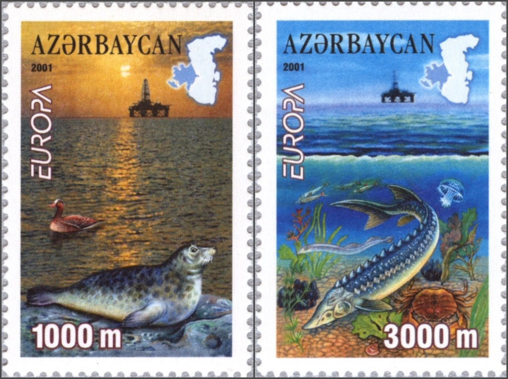 #714-715 Azerbaijan - 2001 Europa: Water (MNH)