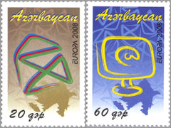 #873-874 Azerbaijan - 2008 Europa: Writing Letters (MNH)