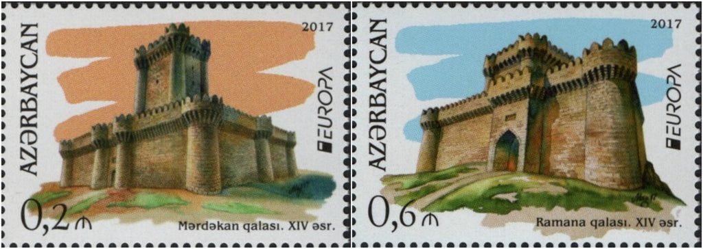 #1127-1128 Azerbaijan - 2017 Europa: Castles (MNH)