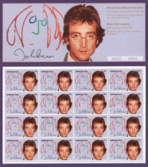 #546 Azerbaijan - John Lennon, Full Sheet (MNH)