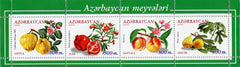 #707 Azerbaijan - Fruit, Sheet of 4 (MNH)