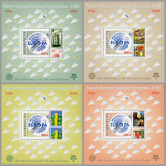 #804a-807a Azerbaijan - 2005 Europa Stamps, 50th Anniv. S/S (MNH)