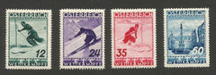 #B138-B141 Austria - Ski Concourse, Set of 4 (MNH)