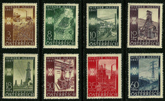 #B199-B206 Austria - Vienna International Sample Fair, 1947 (MNH)