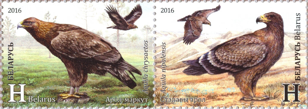 #984 Belarus - Rare Birds: Eagles, Pair (MNH)