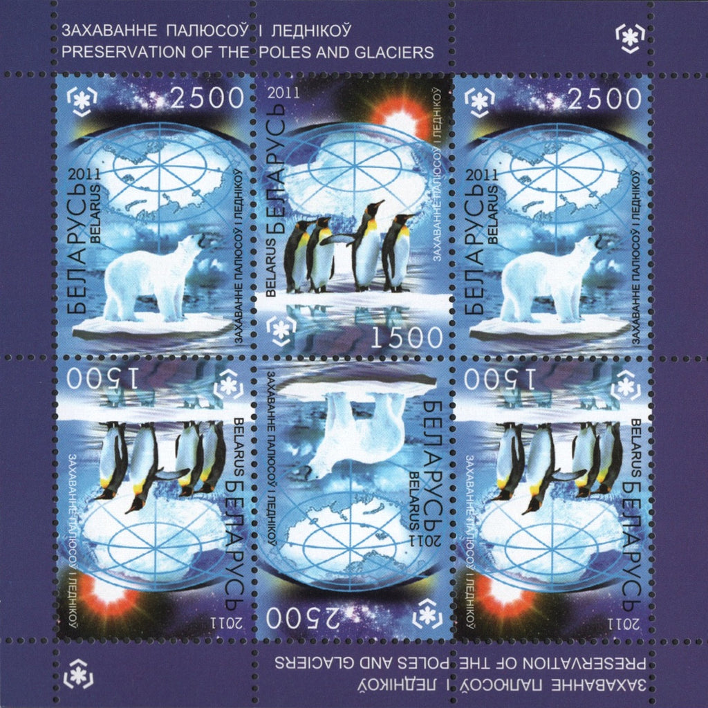 #761b Belarus - Preservation of Polar Regions and Glaciers S/S MNH