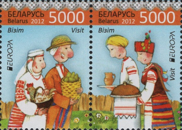 #820 Belarus - 2012 Europa: Visit..., Pair (MNH)