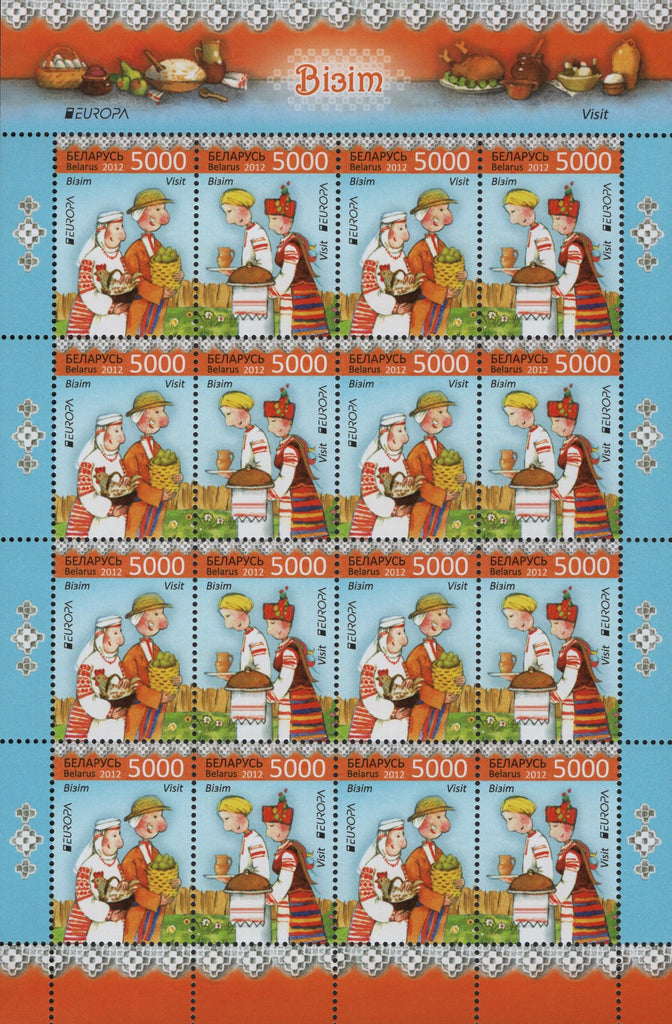 #820 Belarus - 2012 Europa: Visit..., M/S (MNH)