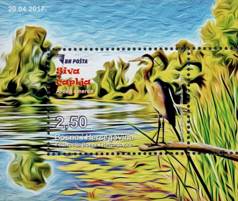 #780 Bosnia (Muslim) - Fauna: Birds S/S (MNH)