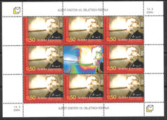 #118 Bosnia (Croat) - Albert Einstein M/S (MNH)