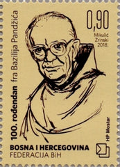 #368 Bosnia (Croat) - 100th Birthday of Father Bazilije Pandzic (MNH)