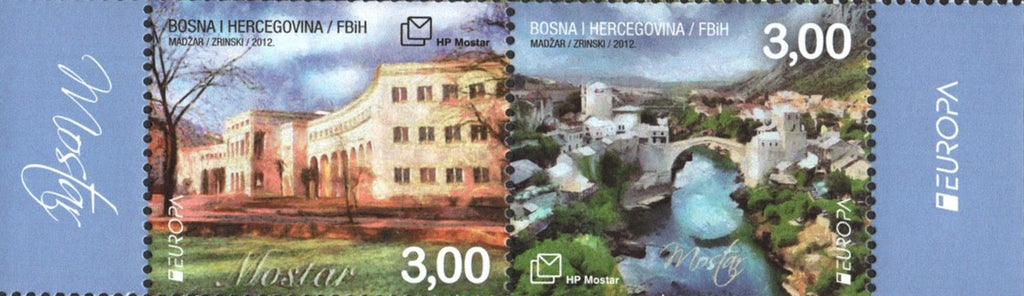 #266 Bosnia (Croat) - 2012 Europa: Visit..., Pair (MNH)