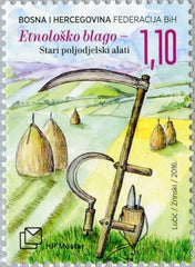 #340 Bosnia (Croat) - Old Agricultural Tools (MNH)