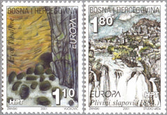 #66-67 Bosnia (Croat) - 2001 Europa: Water (MNH)