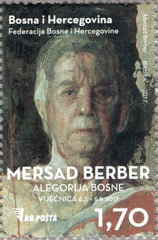 #783 Bosnia (Muslim) - Self-Portrait, by Mersad Berber (MNH)