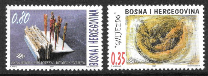 #289-290 Bosnia (Muslim) - Paintings (MNH)