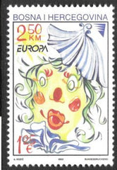#409 Bosnia (Muslim) - 2002 Europa: Circus (MNH)