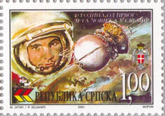 #132 Bosnia (Serb) - Manned Space Flight, 40th Anniv. (MNH)