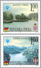 #153-154 Bosnia (Serb) - Lakes (MNH)