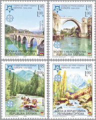 #257-260 Bosnia (Serb) - European Philatelic Cooperation, 50th Anniv. (MNH)