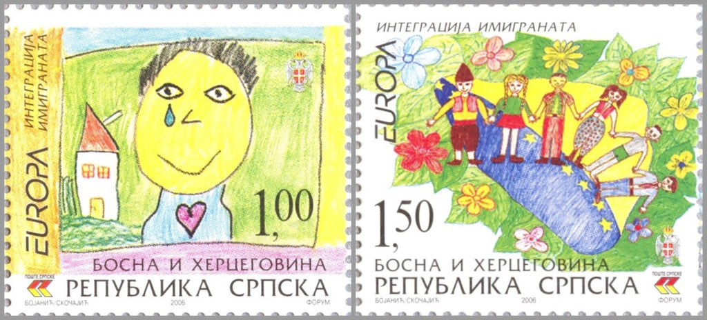 #276-277 Bosnia (Serb) - 2006 Europa: Integration, Set of 2 (MNH)
