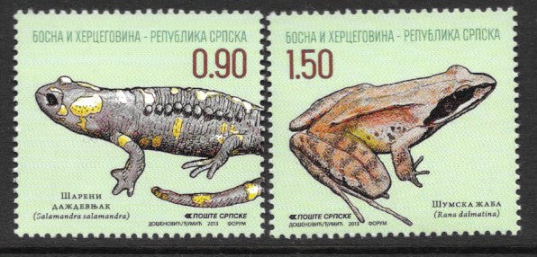 #481-482 Bosnia (Serb) - Amphibians (MNH)