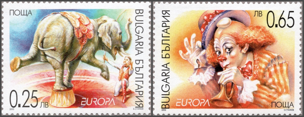 #4213-4214 Bulgaria - 2002 Europa: Circus (MNH)