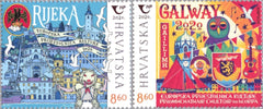 Croatia - #1155-1156 - 2020 European Capitals of Culture, Joint Issue w/ Ireland (MNH)