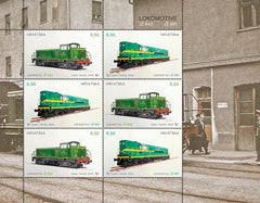 Croatia - #1198 - Locomotives M/S (MNH)