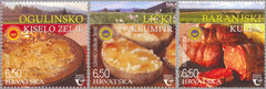 #1176-1178 Croatia - Protected Croatian Foods (MNH)