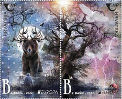 #1273 Croatia - 2022 Europa: Stories and Myths, Pair (MNH)