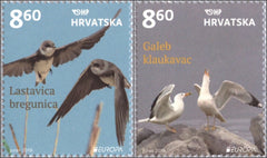 #1118-1119 Croatia - 2019 Europa: National Birds (MNH)