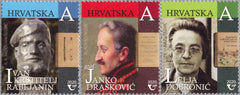 #1179-1181 Croatia - Famous People (MNH)