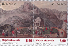 Croatia - 2020 Europa: Ancient Postal Routes, Pair (MNH)