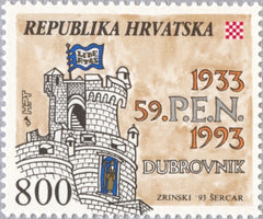 #154 Croatia - 59th PEN Congress, Dubrovnik (MNH)