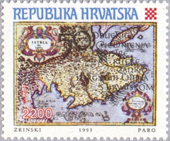 #173 Croatia - Map of Istria (MNH)