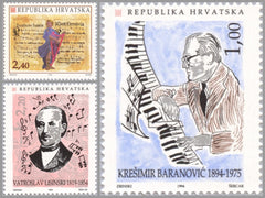#211-213 Croatia - Croatian Musicians (MNH)