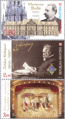 #258-260 Croatia - Herman Bolle, Architect, Painter, Theatre (MNH)