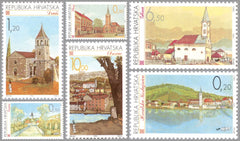 #275-280 Croatia - Liberated Towns (MNH)