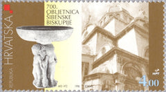 #378 Croatia - Bishopric of Sibenik, 700th Anniv. (MNH)