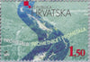 #380 Croatia - History of Public Transportation, Strip of 5 (MNH)