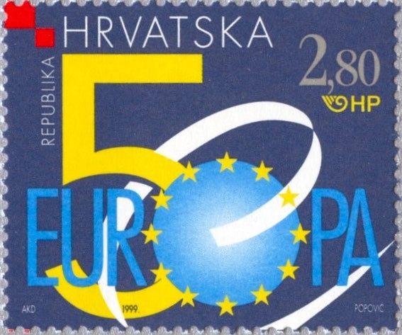 #392 Croatia - Council of Europe, 50th Anniv. (MNH)