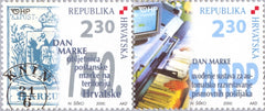 #438 Croatia - Stamp Day, Pair (MNH)