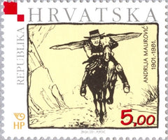#447 Croatia - Comic Strip "Black Rider," by Andrija Maurovic (MNH)