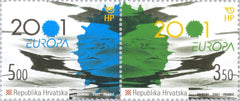 #451 Croatia - 2001 Europa: Water, Pair (MNH)