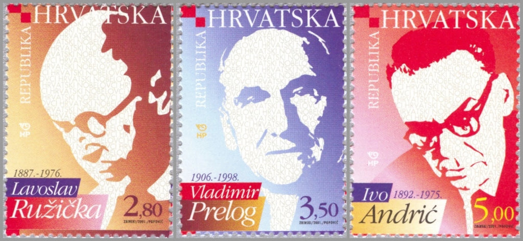 #474-476 Croatia - Croatian Nobel Laureates (MNH)
