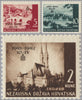 #49-51 Croatia - Types of 1941 Overprinted in Brown or Green (MNH)