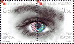 #620 Croatia - 2006 Europa: Integration, Pair (MNH)