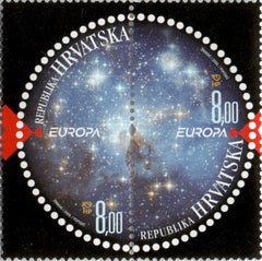 #730 Croatia - 2009 Europa: Astronomy, Pair (MNH)