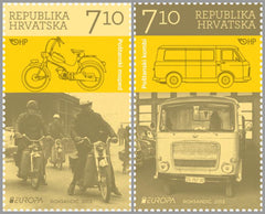 #871-872 Croatia - 2013 Europa: The Postman Van, Set of 2 (MNH)